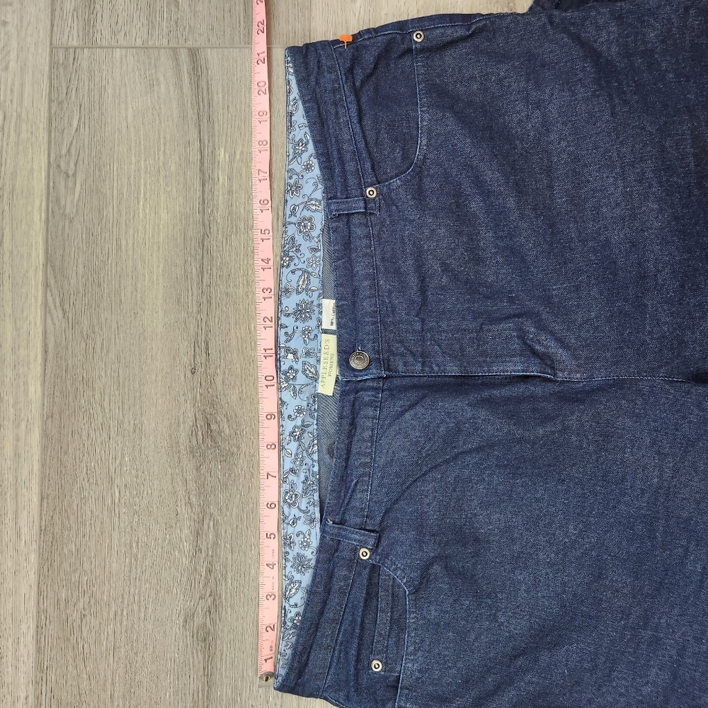 Women's Appleseed's Denim Pants 22W Plus - Picture 3 of 4